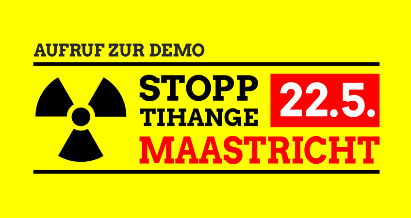 Demonstration gegen Atomkraftwerke Tihange und Doel