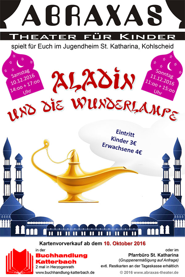  Theater - "Aladin und die Wunderlampe" im Jugendheim St. Katharina in Kohlscheid